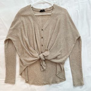 Out from Under Tan Thermal Sweater